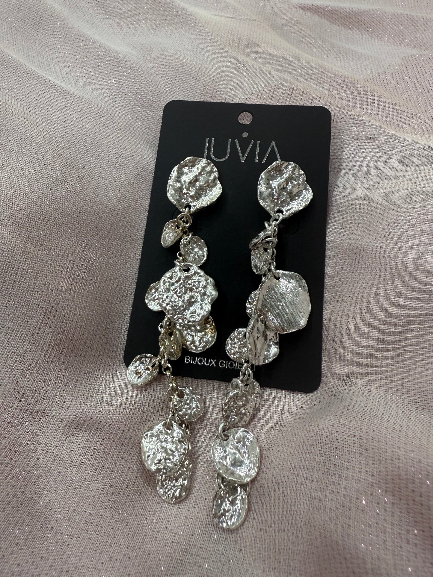 Orecchini Pendente Medagline Martellato