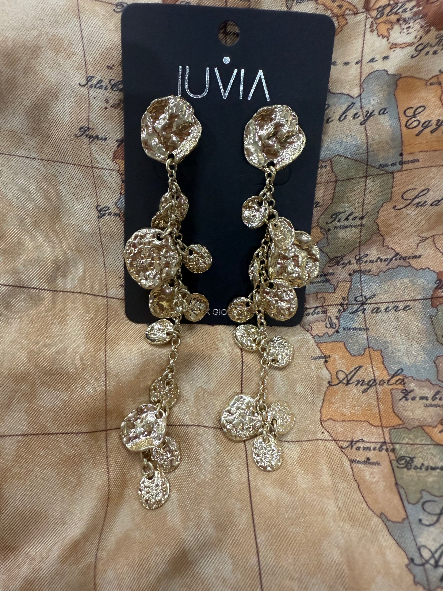 Orecchini Pendente Medagline Martellato