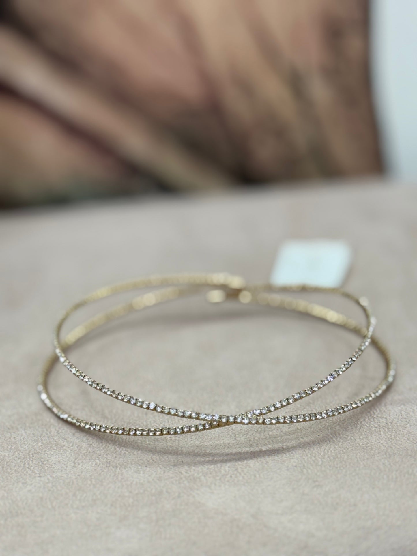 Collarino oro e brillantini