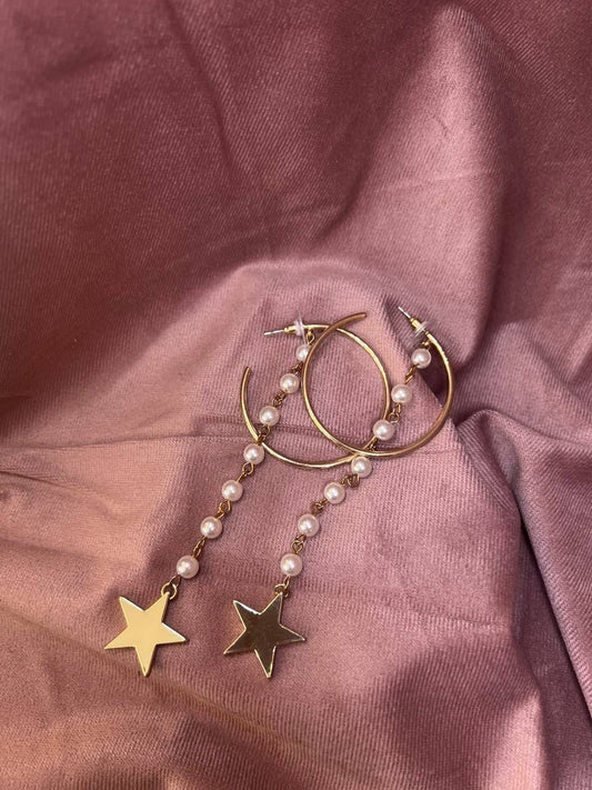 Orecchini perle e stella