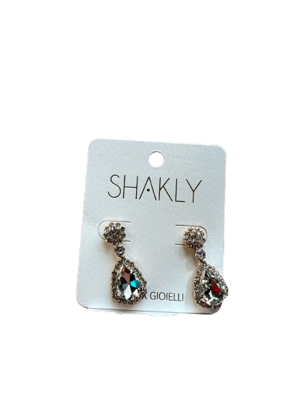 Orecchini goccia strass