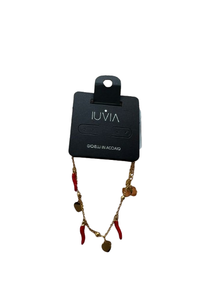 Bracciale cuori e corni