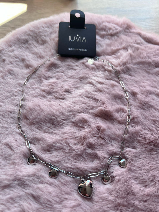 Catenina Charme Con 5 Cuori