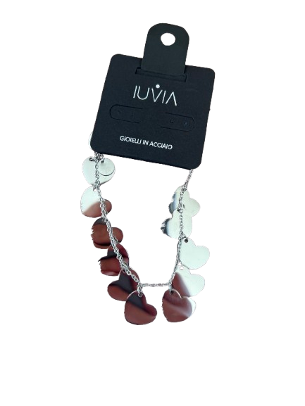 Bracciale cuori pendenti
