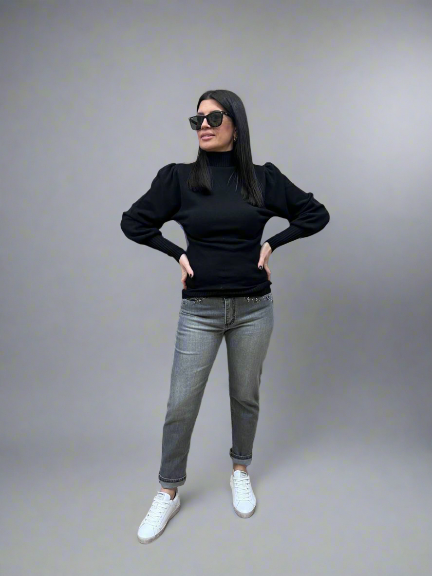Jeans skinny con applicazioni - Eiki