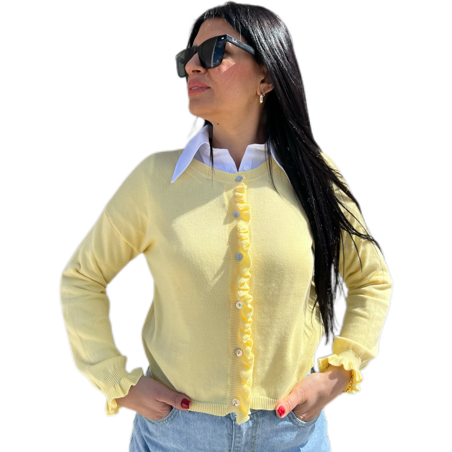 Cardigan rouches - Eiki