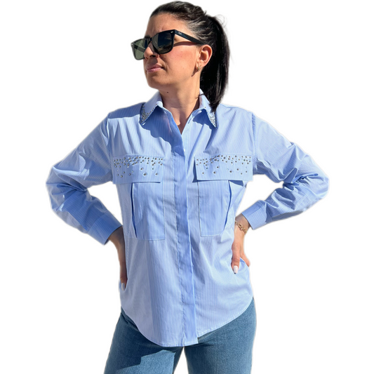Camicia con borchie -  Eiki