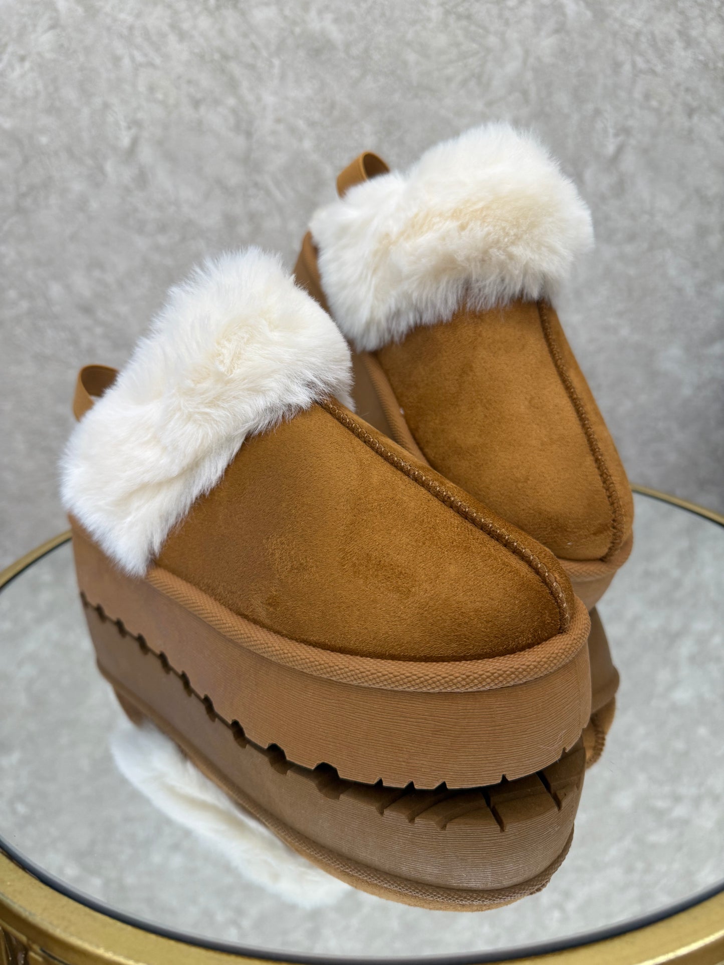 Slippers Con Plateau e Cinturino