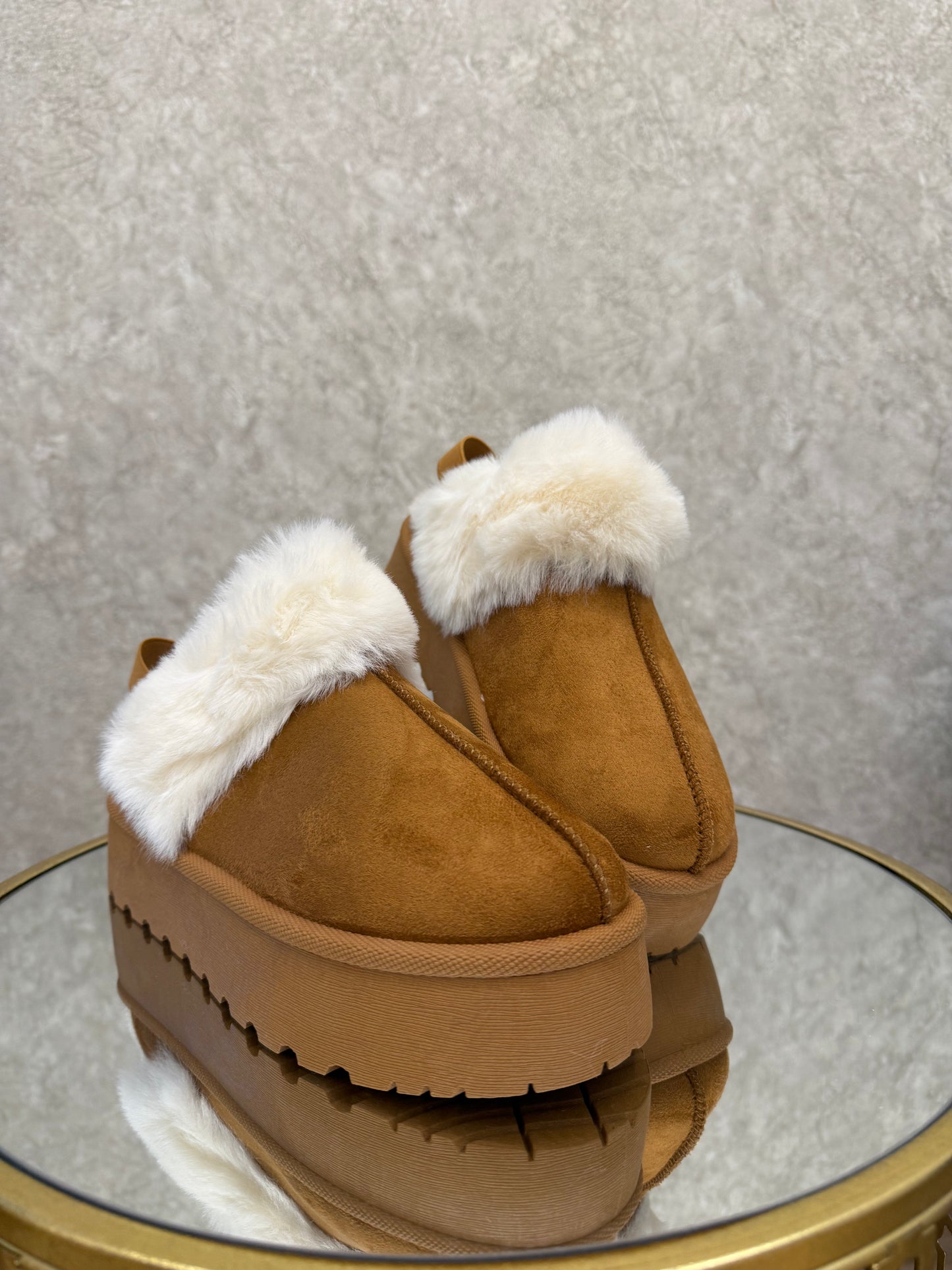 Slippers Con Plateau e Cinturino