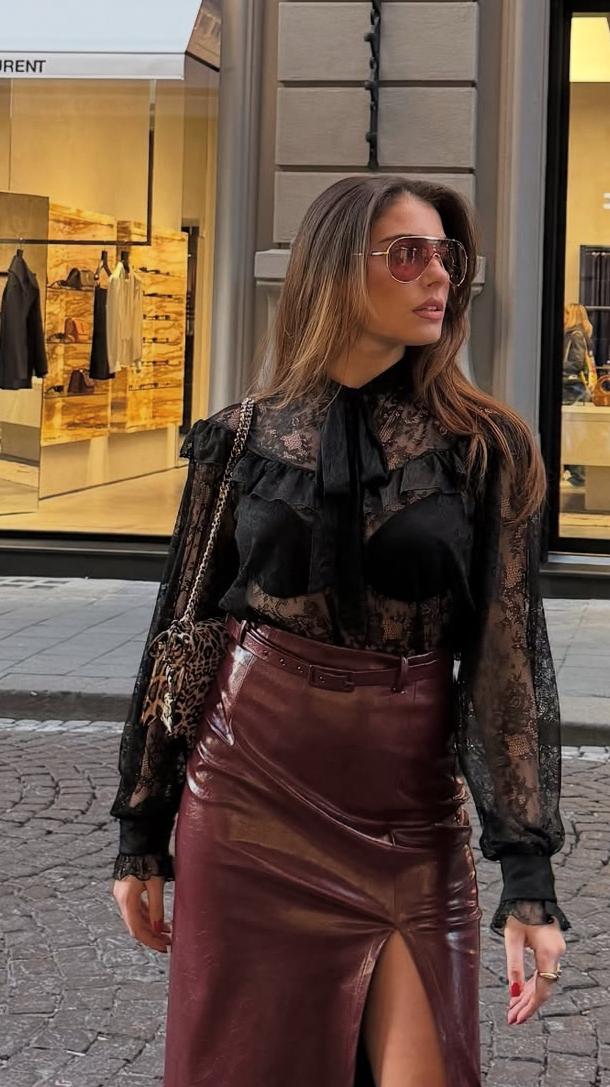 Camicia merletto Eiki