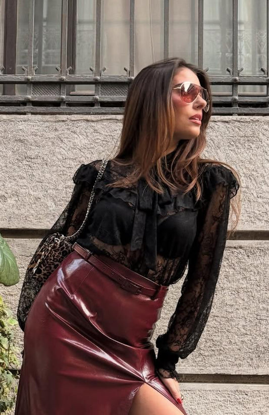 Camicia merletto Eiki