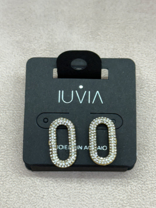 Orecchini ovali strass
