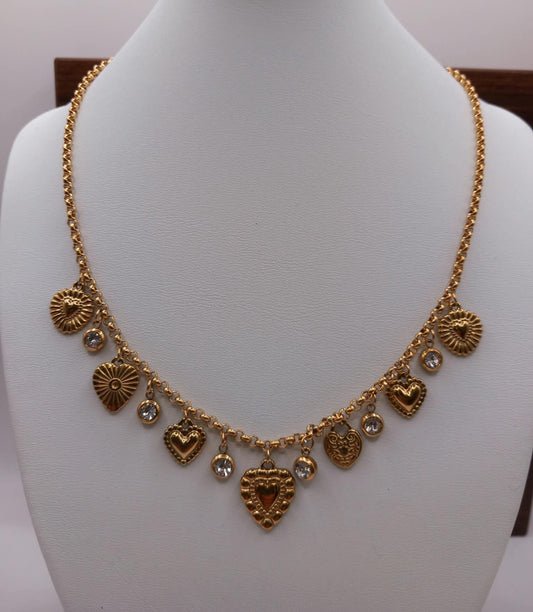 Collana cuori
