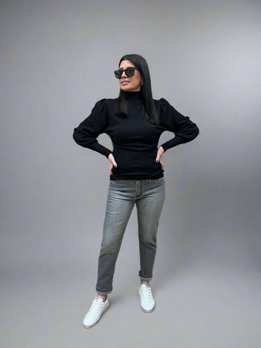 Jeans skinny con applicazioni - Eiki